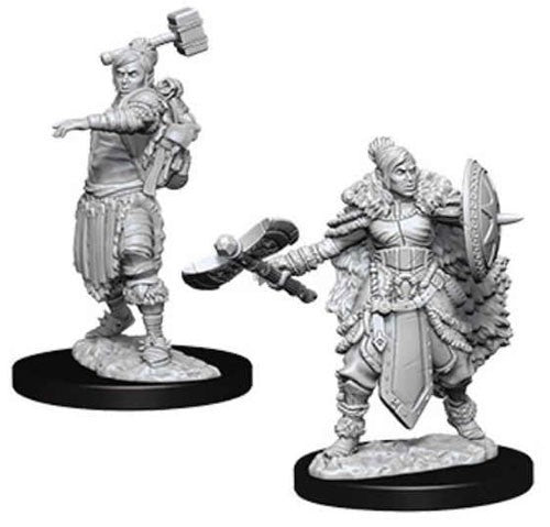 D&D Figure: Female Half-Orc Barbarian