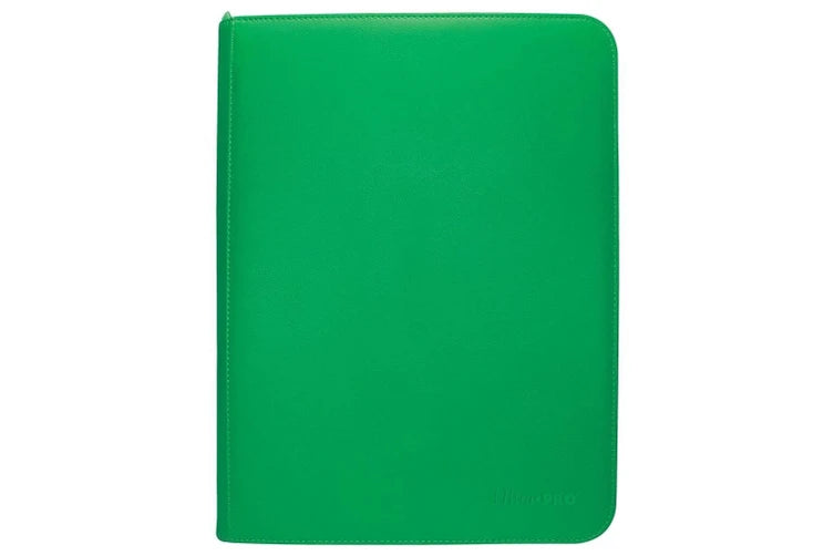 UP: Vivid 9-Pocket Zippered Binder Green