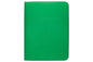 UP: Vivid 9-Pocket Zippered Binder Green