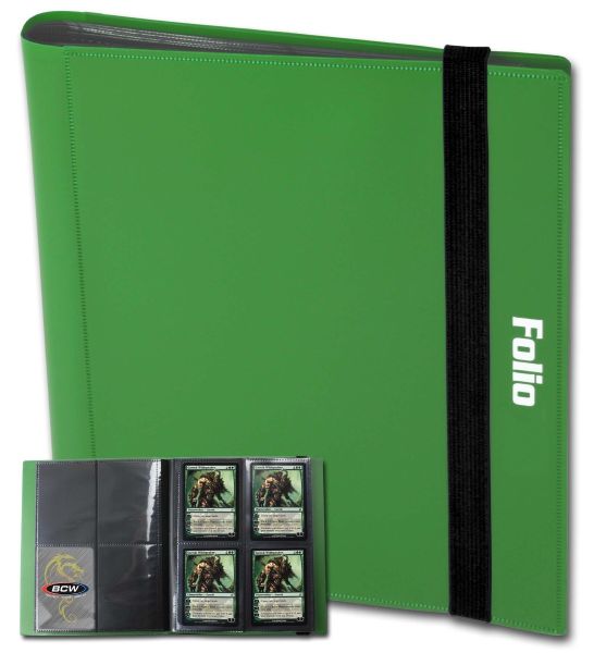 BCW: Pro Folio Binder 4 Pocket Green