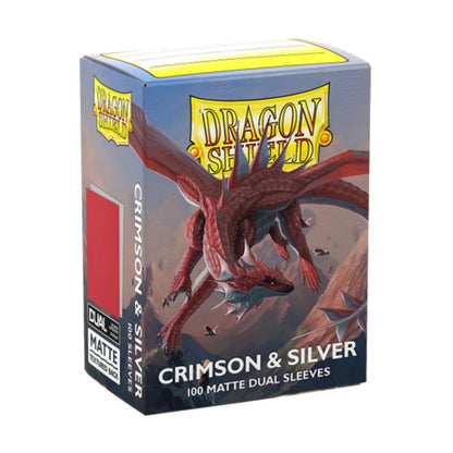 Dragon Shield: Matte Dual Crimson Silver