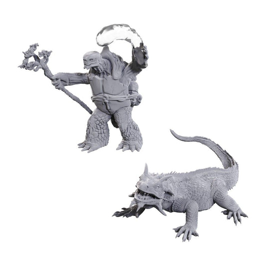 D&D Figure: Tortle Druid & Giant Lizard