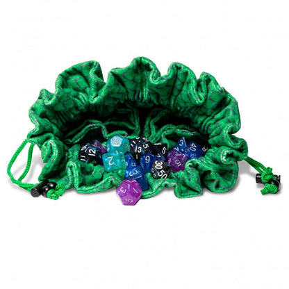 MDG: Dragon Storm Velvet Dice Bag Green