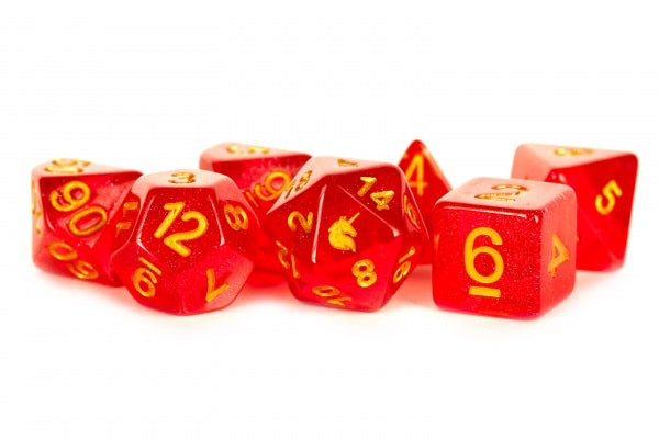 MDG Dice: Unicorn Resin Red