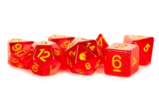 MDG Dice: Unicorn Resin Red