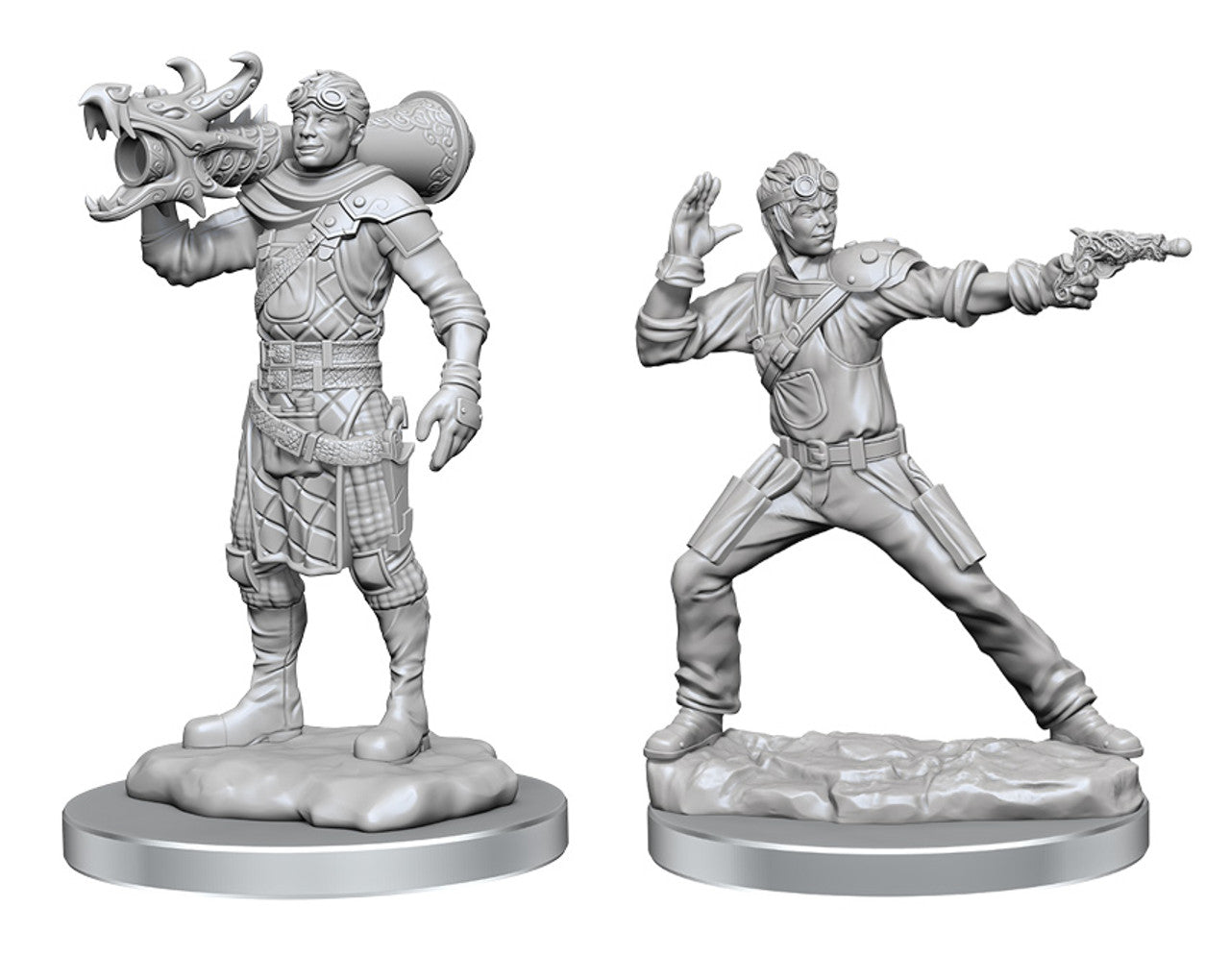 D&D Figure: Human Artificer & Apprentice