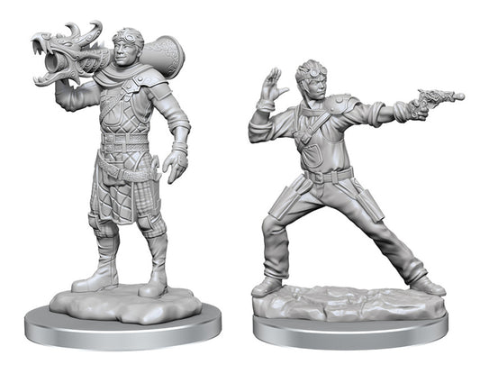 D&D Figure: Human Artificer & Apprentice