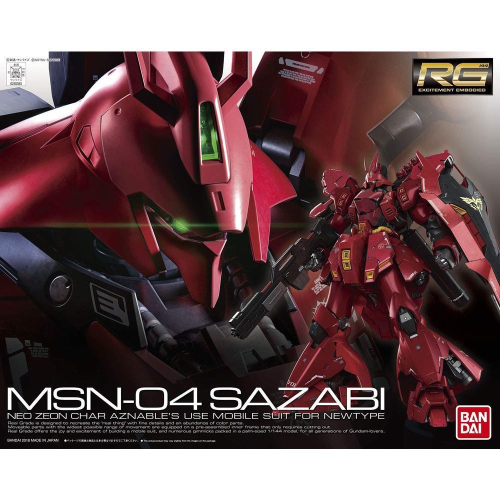 Gundam: HG-1/144 Sazabi Model Kit