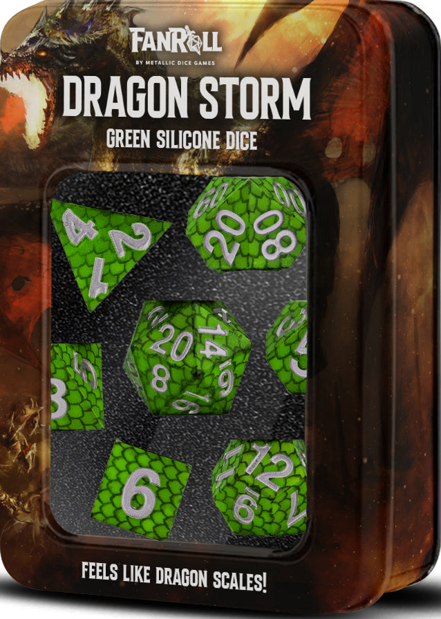 MDG Dice: Silicone Green Dragon Scale