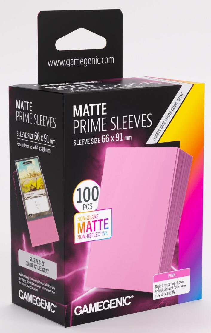 Gamegenic Matte Sleeves: Pink 66x91 100pce