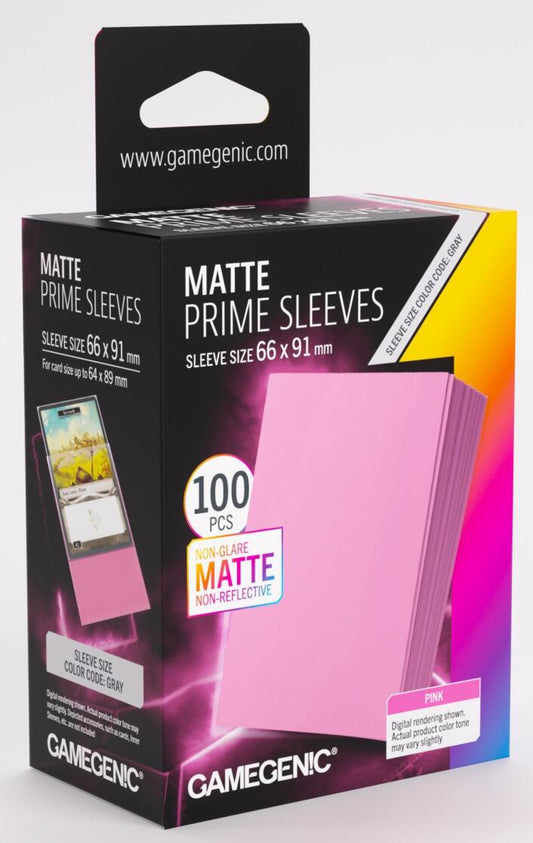 Gamegenic Matte Sleeves: Pink 66x91 100pce