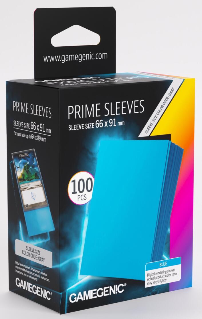Gamegenic Prime Sleeves: Blue 66x91 100pce