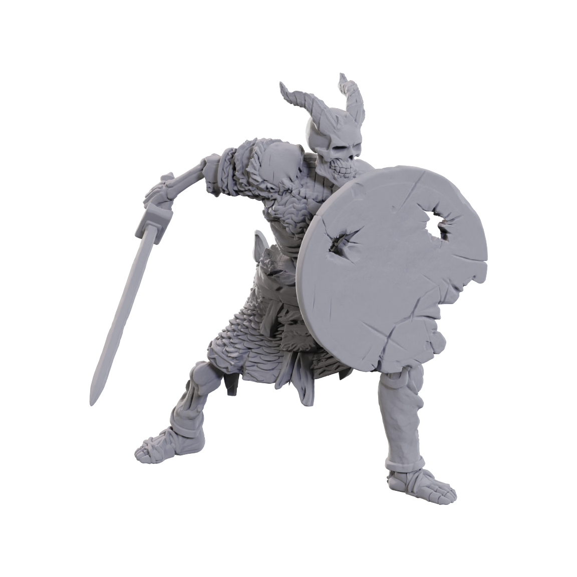 D&D Figure: Tiefling Skeleton