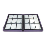 UP: Vivid 9-Pocket Zippered Binder Purpl