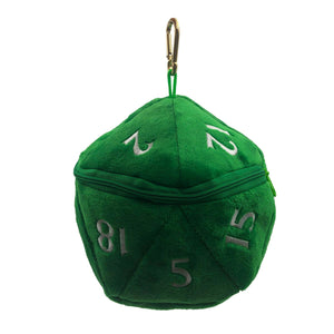 D&D: D20 Plush Dice Bag Green