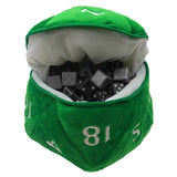 D&D: D20 Plush Dice Bag Green