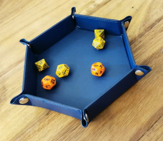 LPG Hex Dice Tray 6" Blue