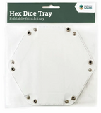 LPG Hex Dice Tray 6" White