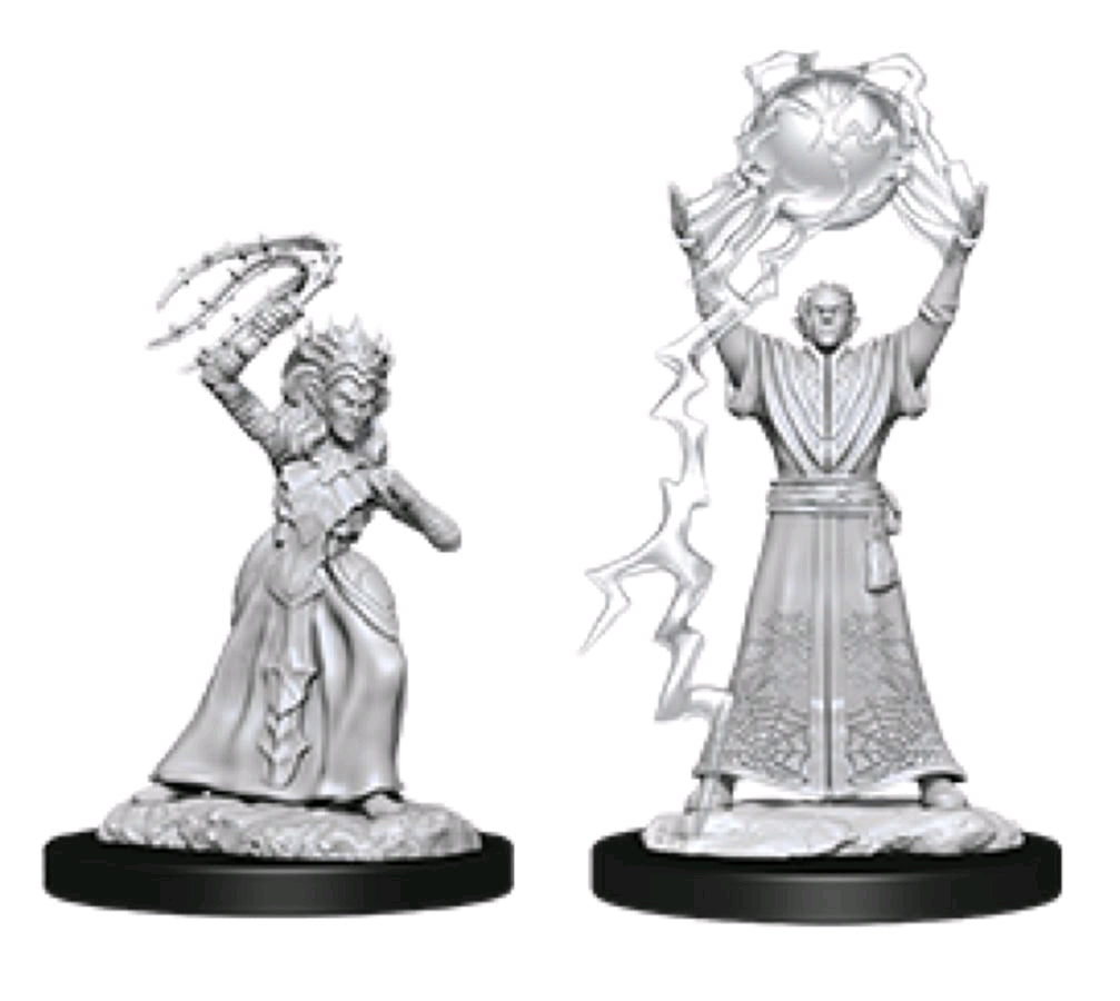 D&D Figure: Drow Mage & Drow Priestess