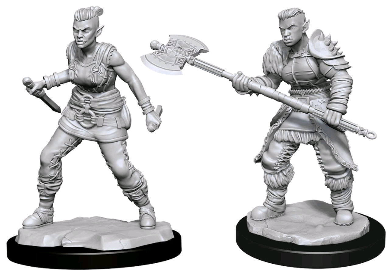 D&D Figure: Orc Barbarian Female