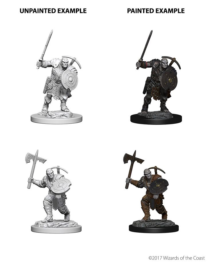 D&D Figure: Earth Genasi Male Fighter