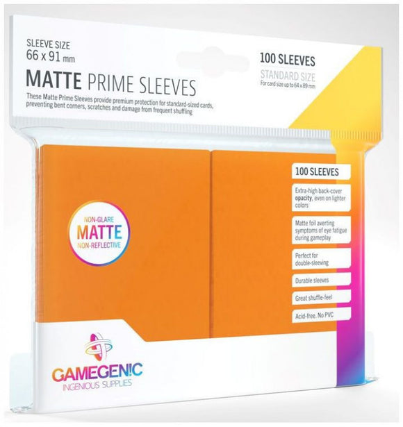 Gamegenic: Matte Prime Orange Sleeves