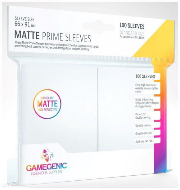 Gamegenic: Matte Prime White Sleeves