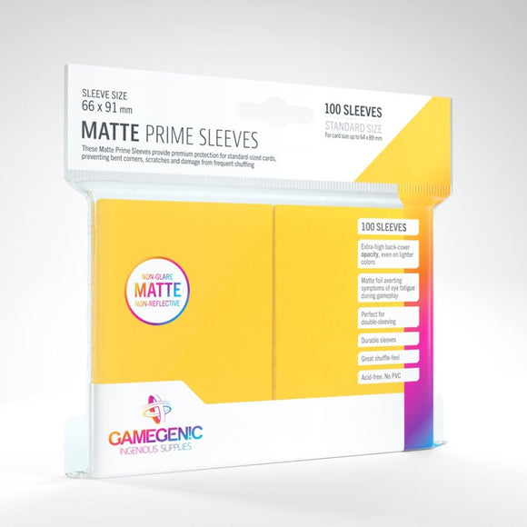 Gamegenic: Matte Prime Yellow Sleeves