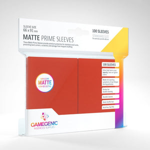 Gamegenic: Matte Prime Red Sleeves