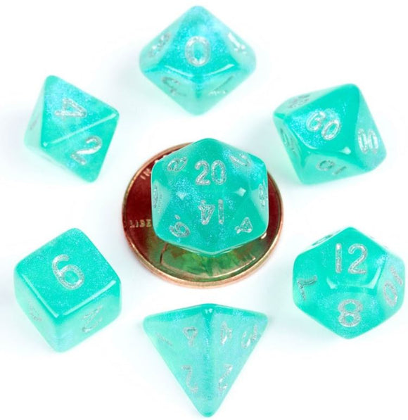 MDG Dice: 10mm Stardust Turquoise