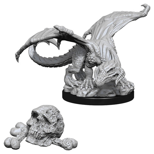 D&D Figure: Black Dragon Wyrmling